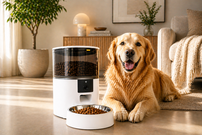 Never Miss a Meal — Smart Pet Feeder with Live Camera & Two-Way Audio